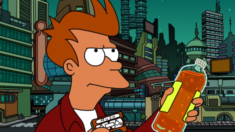 Cartoon characters Fry