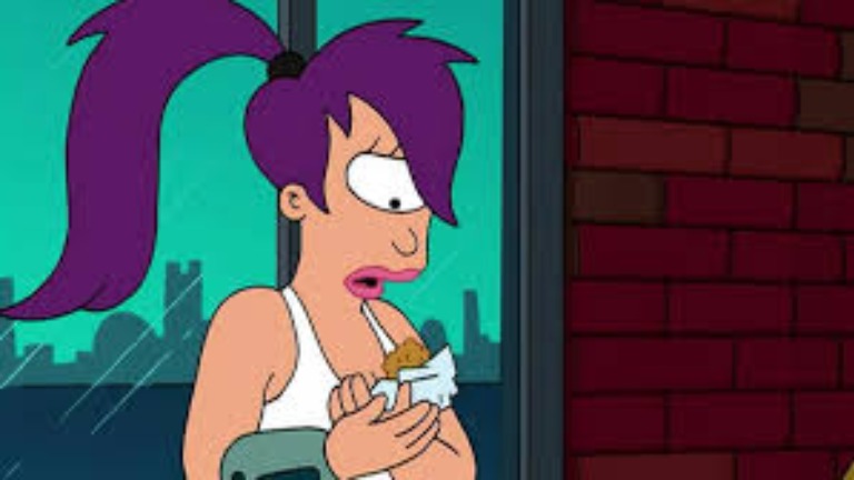 Cartoon characters Leela