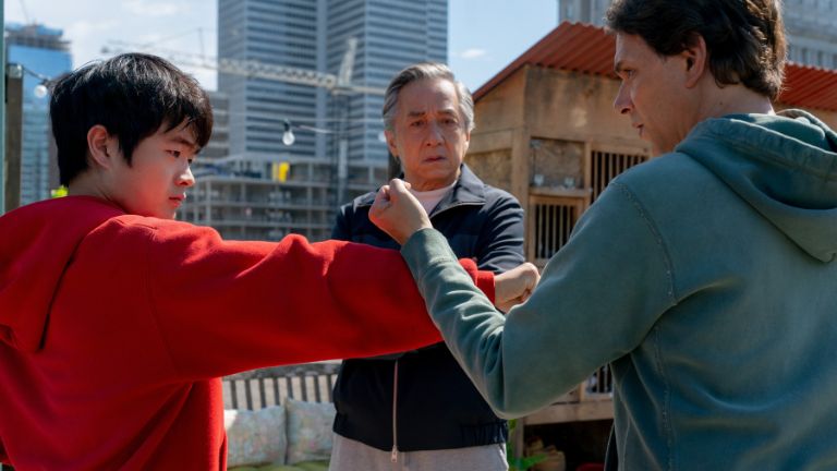 Ben Wang, Jackie Chan and Ralph Macchio